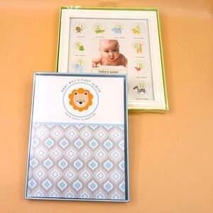 Baby Boy First Album Birth to Baptism & First 12 Months Frame Photo Collage